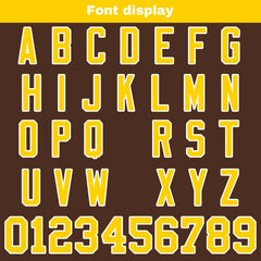 Benutzerdefinierte Braun Gelb Reversibel Genäht Fußball Trikot Personalisierte Fußball Shirts für Männer gedruckt Team Name Nummer Logo