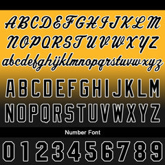 Benutzerdefinierter Verlauf Hoodie für Mann, Frau, Mädchen, Junge. Drucken Sie Ihr Logo, Ihren Namen und Ihre Nummer Gelb Schwarz