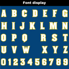 Benutzerdefinierte Blau Gelb Reversibel Fußball Trikot Personalisierte Gradient Fußball Shirts für Männer gedruckt Team Name Nummer Logo