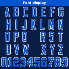 Benutzerdefinierte Marine Weiß Reversibel Genäht Fußball Trikot Personalisierte Fußball Shirts für Männer gedruckt Team Name Nummer Logo