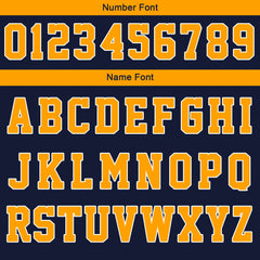 Benutzerdefinierte Varsity-Jacke. Letterman-Jacke für Männer, Frauen und Jugendliche Marine Orange