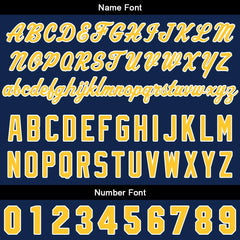 Benutzerdefinierter Verlauf Hoodie für Mann, Frau, Mädchen, Junge. Drucken Sie Ihr Logo, Ihren Namen und Ihre Nummer Marine Gelb