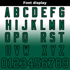 Benutzerdefinierte Weiß Grün Reversibel Genäht Fußball Trikot Personalisierte Gradient Fußball Shirts für Männer gedruckt Team Name Nummer Logo