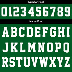 Benutzerdefinierte Varsity-Jacke. Letterman-Jacke für Männer, Frauen und Jugendliche Grün Schwarz