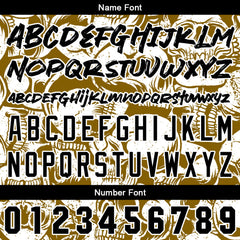 Benutzerdefinierte Baseball Jersey Personalisierte Baseball Shirt genäht und Druck Braun&Weiß