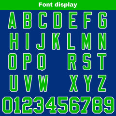 Benutzerdefinierte Blau Grün Reversibel Genäht Fußball Trikot Personalisierte Fußball Shirts für Männer gedruckt Team Name Nummer Logo