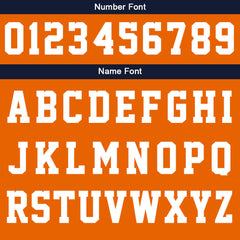 Benutzerdefiniert Marine Orange Hoodie Personalisiert Männer Pullover Hoodie Gedruckt Team Name Number Logo für Frauen