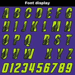 Benutzerdefinierter Lila Grün Basketball Jersey Uniform Anzug gedruckt Ihr Logo Name Nummer