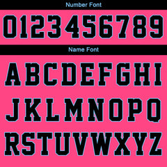 Benutzerdefinierte Varsity-Jacke. Letterman-Jacke für Männer, Frauen und Jugendliche Rosa Schwarz