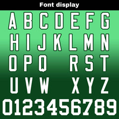 Benutzerdefinierte Grün Reversibel Genäht Fußball Trikot Personalisierte Gradient Fußball Shirts für Männer gedruckt Team Name Nummer Logo