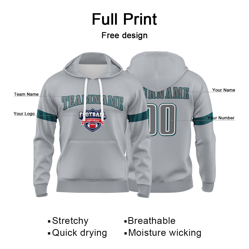 Benutzerdefinierter Sweatshirt-Hoodie für Mann, Frau, Mädchen, Junge. Drucken Sie Ihr Logo, Ihren Namen und Ihre Nummer