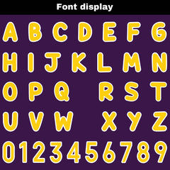 Benutzerdefinierte Lila Gelb Reversibel Fußball Trikot Personalisierte Gradient Fußball Shirts für Männer gedruckt Team Name Nummer Logo