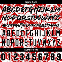 Benutzerdefinierte Baseball Jersey Personalisierte Baseball Shirt genäht und Druck Rot&Weiß