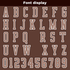 Benutzerdefinierter Braun Basketball Jersey Uniform Anzug gedruckt Ihr Logo Name Nummer