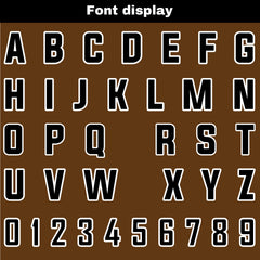 Benutzerdefinierte Schwarz Braun Reversibel Fußball Trikot Personalisierte Gradient Fußball Shirts für Männer gedruckt Team Name Nummer Logo