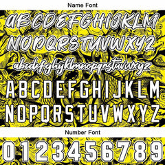 Benutzerdefinierte Baseball Jersey Personalisierte Baseball Shirt genäht und Druck Gelb