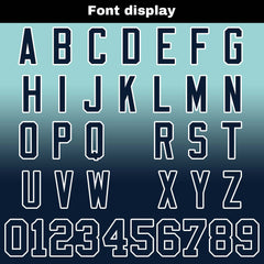 Benutzerdefinierte Licht Teal Marine Reversibel Genäht Fußball Trikot Personalisierte Gradient Fußball Shirts für Männer gedruckt Team Name Nummer Logo