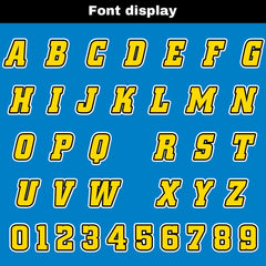 Benutzerdefinierte Blau Gelb Reversibel Fußball Trikot Personalisierte Gradient Fußball Shirts für Männer gedruckt Team Name Nummer Logo