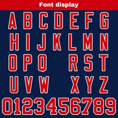 Benutzerdefinierte Marine Rot Reversibel Genäht Fußball Trikot Personalisierte Fußball Shirts für Männer gedruckt Team Name Nummer Logo