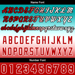 Benutzerdefinierter Verlauf Hoodie für Mann, Frau, Mädchen, Junge. Drucken Sie Ihr Logo, Ihren Namen und Ihre Nummer Weiß Rot