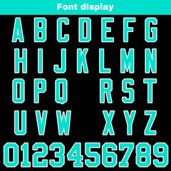 Benutzerdefinierte Schwarz Weiß Teal Reversibel Genäht Fußball Trikot Personalisierte Fußball Shirts für Männer gedruckt Team Name Nummer Logo