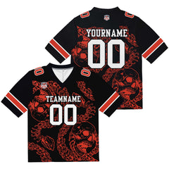 Benutzerdefinierte Gradient Fußball Trikots Personalisierte Name Nummer Logo Orange