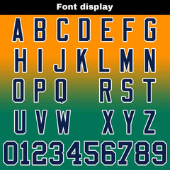 Benutzerdefinierte Orange Grün Reversibel Genäht Fußball Trikot Personalisierte Gradient Fußball Shirts für Männer gedruckt Team Name Nummer Logo