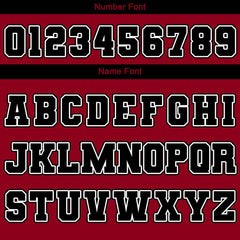 Benutzerdefinierte Verlauf Varsity-Jacke. Letterman-Jacke Rot