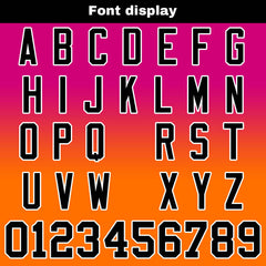Benutzerdefinierte Rose & Orange Gradient Fußball Trikots Personalisierter Name Nummer Logo