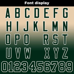 Benutzerdefinierte Khaki Dunkelgrün Reversibel Genäht Fußball Trikot Personalisierte Gradient Fußball Shirts für Männer gedruckt Team Name Nummer Logo