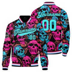 Benutzerdefinierte Pulver Blau Varsity-Jacke. Letterman-Jacke für Männer, Frauen und Jugendliche