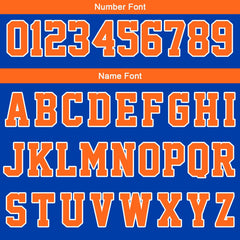 Benutzerdefinierte Royal Weiß Orange Reversible Basketball Jersey Personalisierte Print Name Nummer Logo