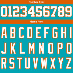 Benutzerdefinierte Varsity-Jacke. Letterman-Jacke für Männer, Frauen und Jugendliche Teal Weiß