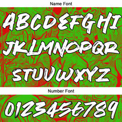 Benutzerdefinierter Sweatshirt-Hoodie für Mann, Frau, Mädchen, Junge. Drucken Sie Ihr Logo, Ihren Namen und Ihre Nummer Grün&Rot