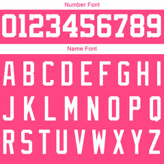 Benutzerdefinierte Varsity-Jacke. Letterman-Jacke für Männer, Frauen und Jugendliche Rosa Weiß