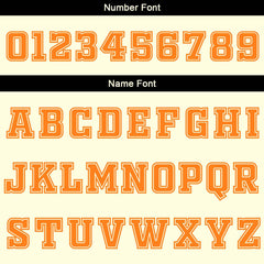 Benutzerdefinierte Creme Orange Schwarz Reversible Basketball Jersey Personalisierte Print Name Nummer Logo