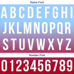 Benutzerdefinierte Hellblau Rot Fußball Polo-Shirts Fügen Sie Ihr Einzigartiges hinzu Logo/Name/Nummer