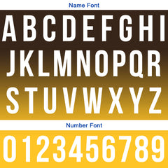 Benutzerdefinierte Braun Gelb Fußball Polo-Shirts Fügen Sie Ihr Einzigartiges hinzu Logo/Name/Nummer