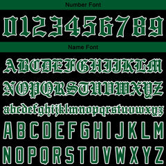 Benutzerdefinierte Verlauf Varsity-Jacke. Letterman-Jacke Grün