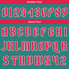 Benutzerdefinierter Grün Rot Basketball Jersey Uniform Anzug gedruckt Ihr Logo Name Nummer