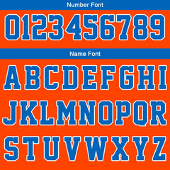 Benutzerdefinierte Orange Blau Weiß Reversible Basketball Jersey Personalisierte Print Name Nummer Logo