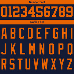 Benutzerdefiniert Marine Orange Hoodie Personalisiert Männer Pullover Hoodie Gedruckt Team Name Number Logo für Frauen