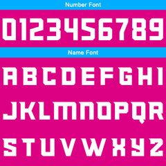 Benutzerdefinierte Rosa Hellblau Kurzarm-Kapuzenpullover für Männer Frauen Hemden mit Kapuzen gedruckt Name Logo