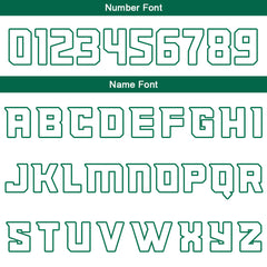 Benutzerdefinierte Weiß Grün Reversible Basketball Jersey Personalisierte Print Name Nummer Logo