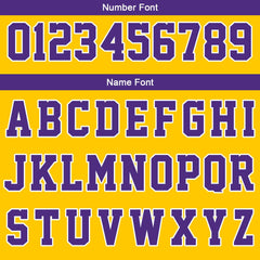 Benutzerdefinierte Gelb Weiß Lila Reversible Basketball Jersey Personalisierte Print Name Nummer Logo