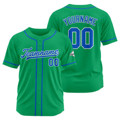 Benutzerdefinierte Authentisch Baseball-Trikot Grün-königlich