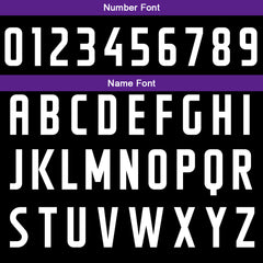 Benutzerdefinierte Schwarz Lila Kurzarm-Kapuzenpullover für Männer Frauen Hemden mit Kapuzen gedruckt Name Logo