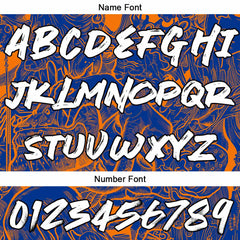 Benutzerdefinierter Sweatshirt-Hoodie für Mann, Frau, Mädchen, Junge. Drucken Sie Ihr Logo, Ihren Namen und Ihre Nummer Marine & Orange