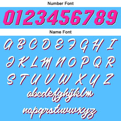 Benutzerdefinierte Reversible Basketball Jersey Personalisierte Print Name Nummer Logo Hellblau-rosa