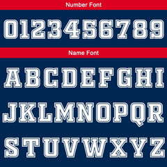 Benutzerdefinierte Marine Weiß Rot Reversible Basketball Jersey Personalisierte Print Name Nummer Logo